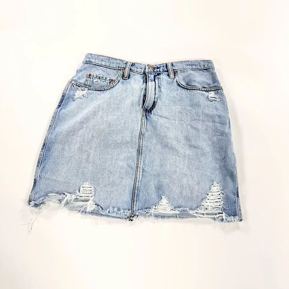 Nobody cut off jean skirt 28